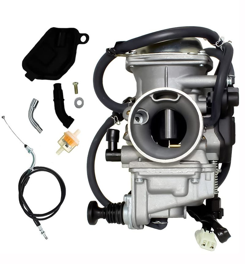 Aniro Moto Carburetor & Throttle Cable Replace for Hond Foreman 450 TRX 450 TRX450ES TRX450FE TRX450FM TRX450S TRX 400 TRX 400FW ATV Carburetor Rancher TRX350 350 ES FE FM TE TM TRX 300 TRX 300 FW Carburetor - Image 1
